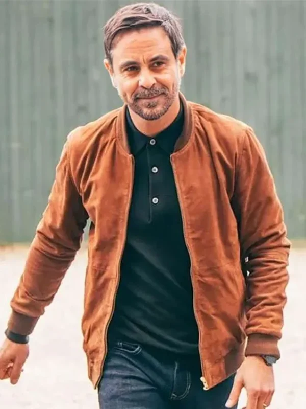Emun Elliott The Guest S01 Suede Bomber Jacket