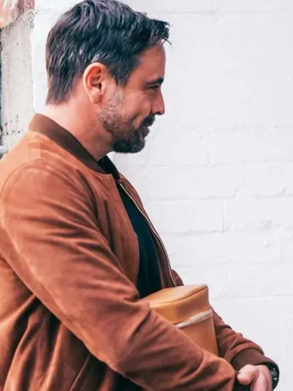 Emun Elliott The Guest S01 Suede Bomber Jacket