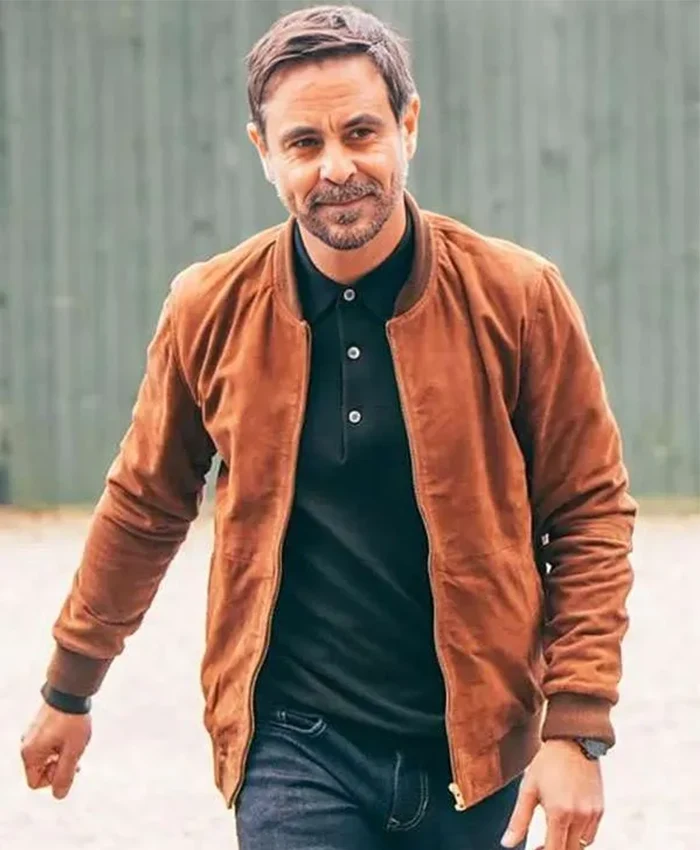 Emun Elliott The Guest S01 Suede Bomber Jacket Emun Elliott The Guest S01 Suede Bomber Jacket