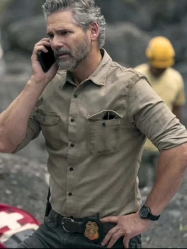 Eric Bana Untamed Beige Shirt