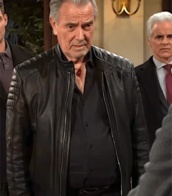 Eric Braeden The Young and the Restless Quilted Leather Jacket