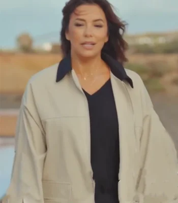 Eva Longoria Searching for Spain S01 Eva Longoria Beige Jacket