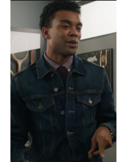 Evan Small Achievable Goals S01 Denim Trucker Jacket Evan Small Achievable Goals S01 Denim Trucker Jacket
