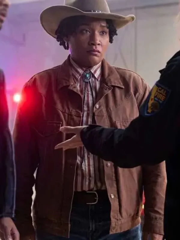 Fire Country S04 Eve Edwards Brown Jacket