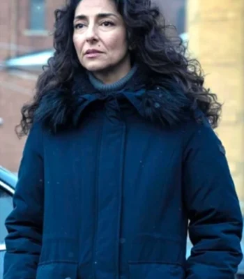 Evelyn Mayor of Kingstown S04 Blue Parka Jacket