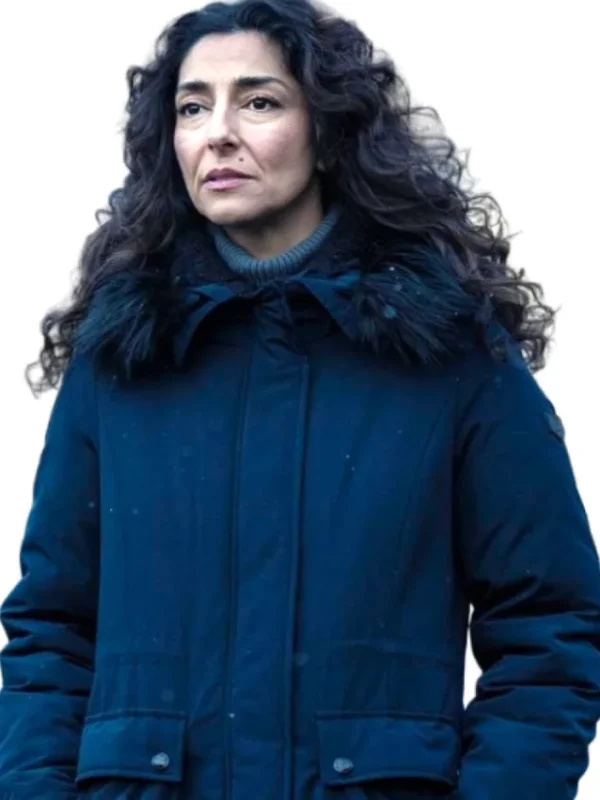 Evelyn Mayor of Kingstown S04 Blue Parka Jacket