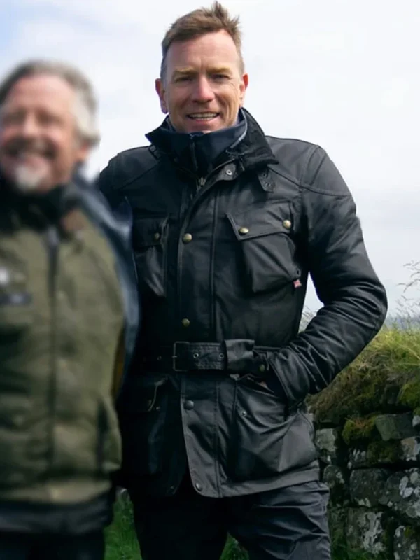 Ewan McGregor Long Way Home S01 Black Jacket