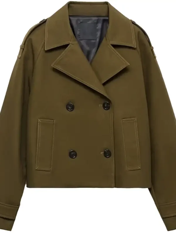 Frauds Amaya Cropped Peacoat