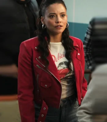 Gabrielle Walsh Found S02 Red Leather Jacket