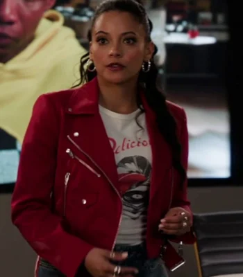 Gabrielle Walsh Found S02 Red Leather Jacket