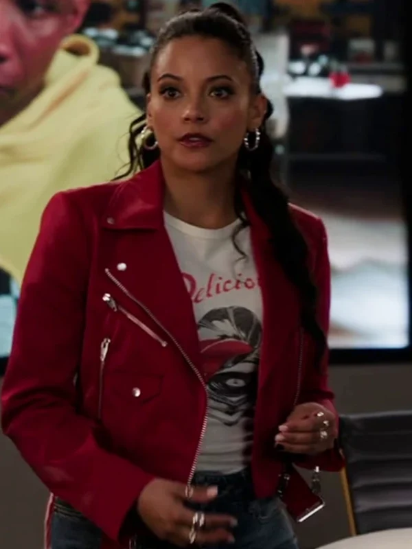 Gabrielle Walsh Found S02 Red Leather Jacket