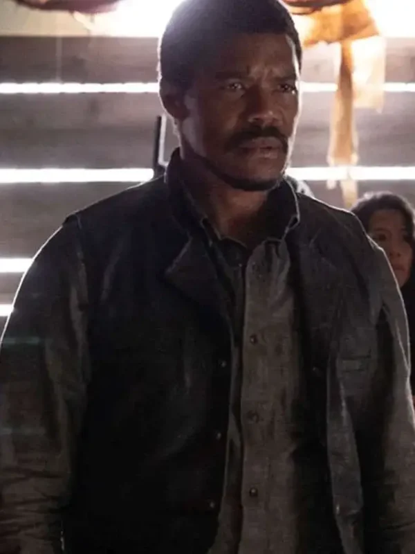 Gaius Charles The Walking Dead Dead City S02 Leather Vest