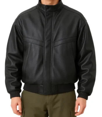 Gang Dong-won Tempest S01 Black Leather Jacket