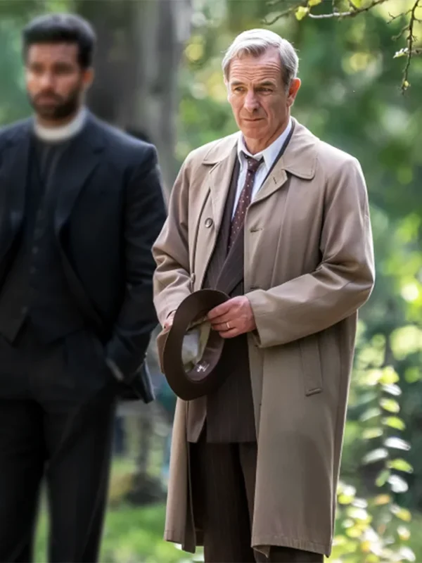 Geordie Keating Grantchester S10 Beige Coat