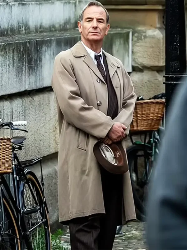 Geordie Keating Grantchester S10 Beige Coat
