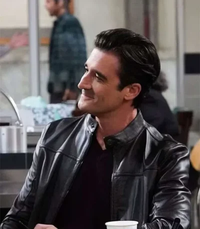 Gilles Marini Night Court S03 Black Leather Jacket