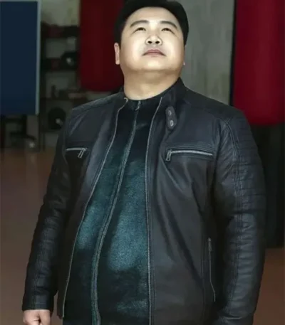 Go Gyu-pil Twelve S01 Black Leather Jacket