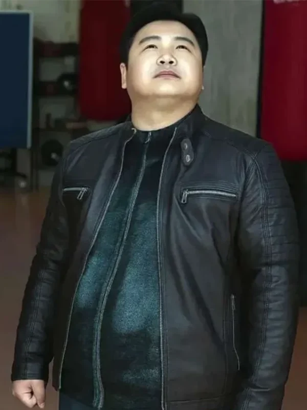 Go Gyu-pil Twelve S01 Black Leather Jacket