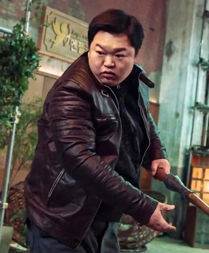 Go Gyu-pil Twelve S01 Black Leather Jacket Go Gyu-pil Twelve S01 Black Leather Jacket