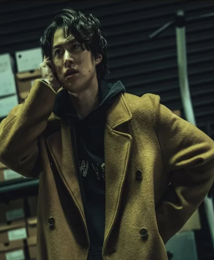 Gong Myung Mercy for None S01 Brown Wool Coat Gong Myung Mercy for None S01 Brown Wool Coat