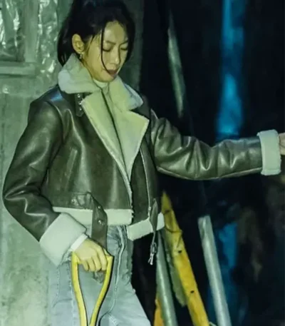 Gong Seung-yeon Karma S01 Shearling Leather Jacket