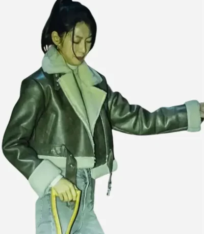 Gong Seung-yeon Karma S01 Shearling Leather Jacket