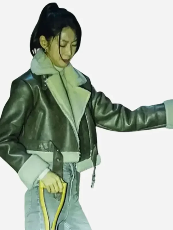 Gong Seung-yeon Karma S01 Shearling Leather Jacket