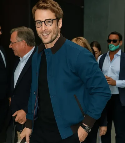 Good Morning America Glen Powell Bomber Jacket