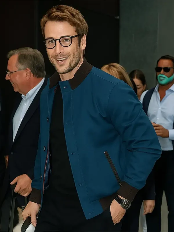 Good Morning America Glen Powell Bomber Jacket