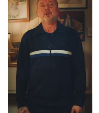 Gray Wright I Jack Wright S01 Blue Striped Jacket