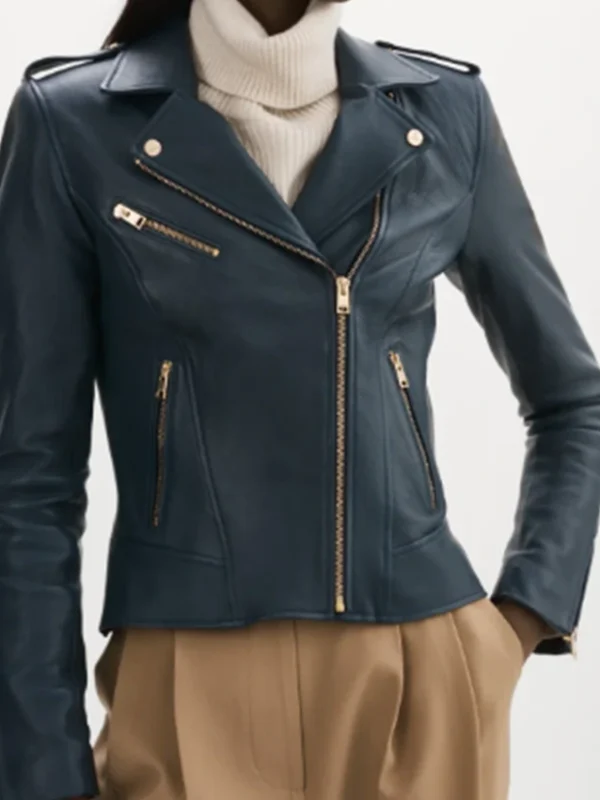 Hana Gibson FBI Most Wanted S06 Leather Biker Jacket