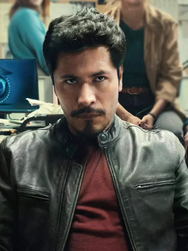 Harold Torres The Gringo Hunters S01 Black Leather Jacket
