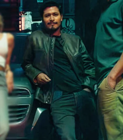 Harold Torres The Gringo Hunters S01 Black Leather Jacket