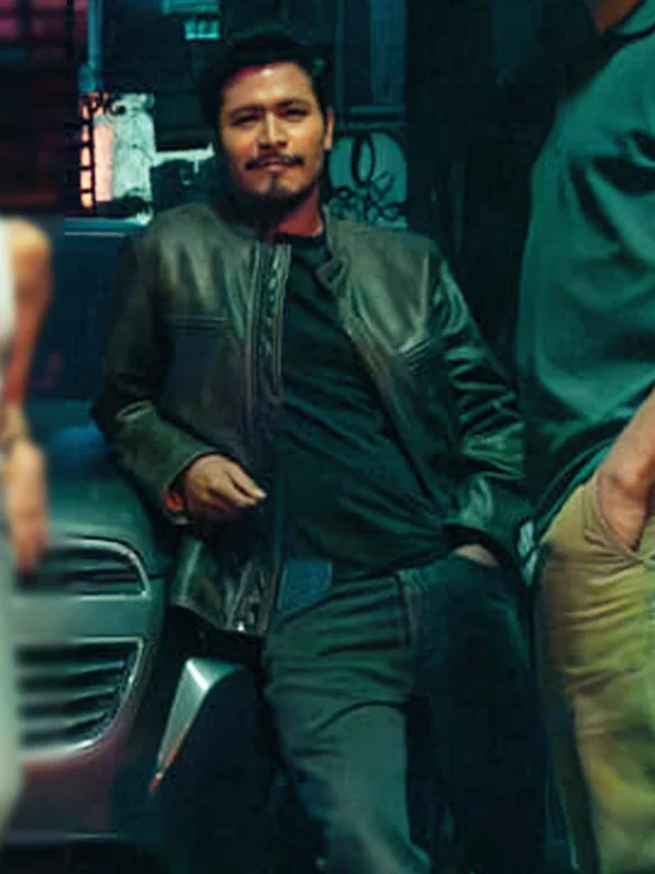 Harold Torres The Gringo Hunters S01 Black Leather Jacket