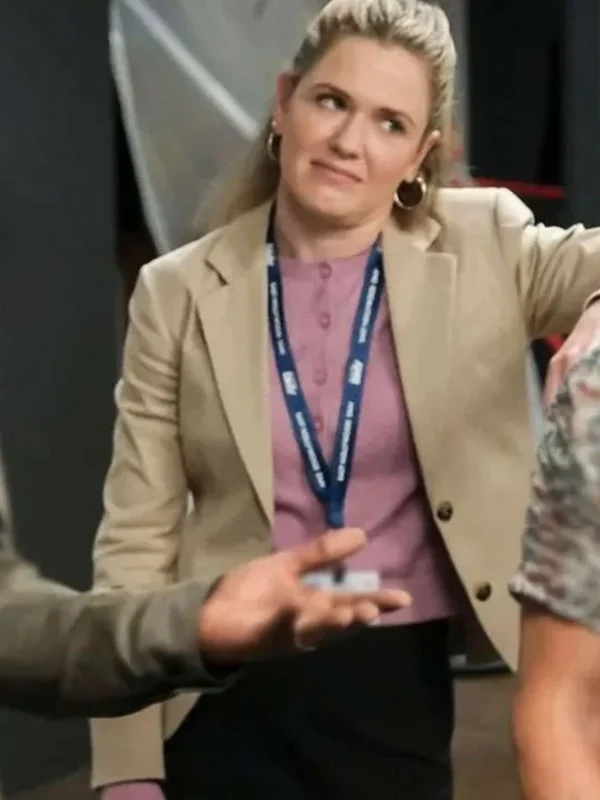 Harriet Dyer DMV Beige Blazer