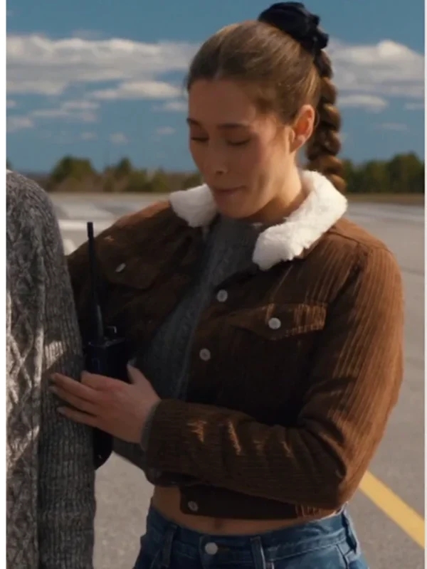 Hayley SkyMed S03 Corduroy Cropped Sherpa Jacket