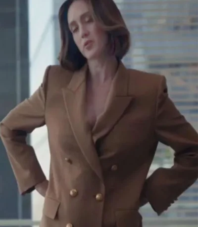 Heather Lind Your Friends and Neighbors S01 Brown Blazer