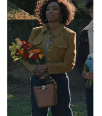 Helen Decatur Sweet Magnolias S04 Green Cropped Jacket