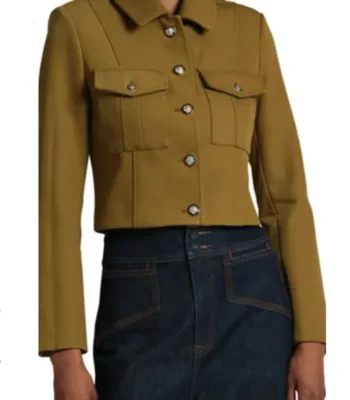 Helen Decatur Sweet Magnolias S04 Green Cropped Jacket
