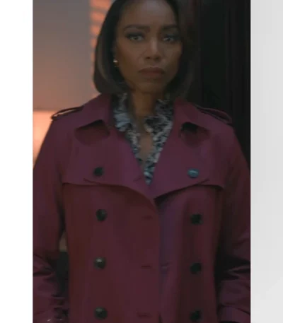 Helen Decatur Sweet Magnolias S04 Purple Trench Coat