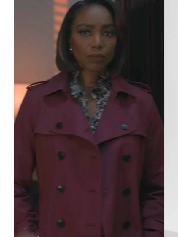 Helen Decatur Sweet Magnolias S04 Purple Trench Coat