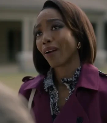 Helen Decatur Sweet Magnolias S04 Purple Trench Coat