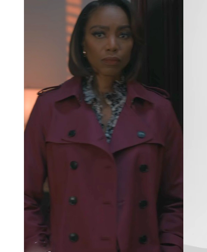 Helen Decatur Sweet Magnolias S04 Purple Trench Coat Helen Decatur Sweet Magnolias S04 Purple Trench Coat