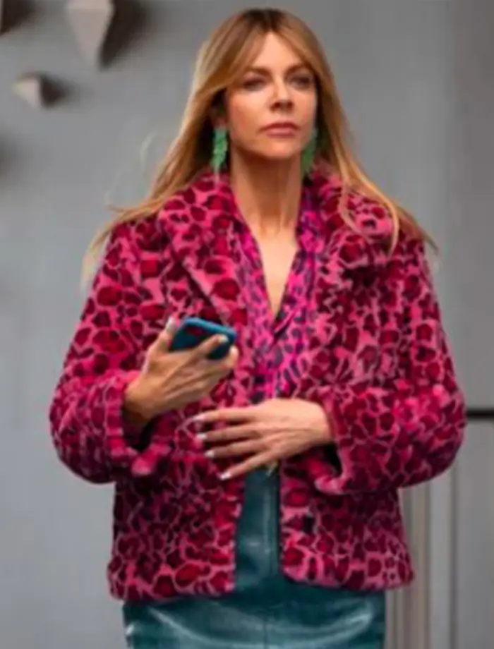 High Potential Kaitlin Olson Pink Leopard Print Jacket High Potential Kaitlin Olson Pink Leopard Print Jacket