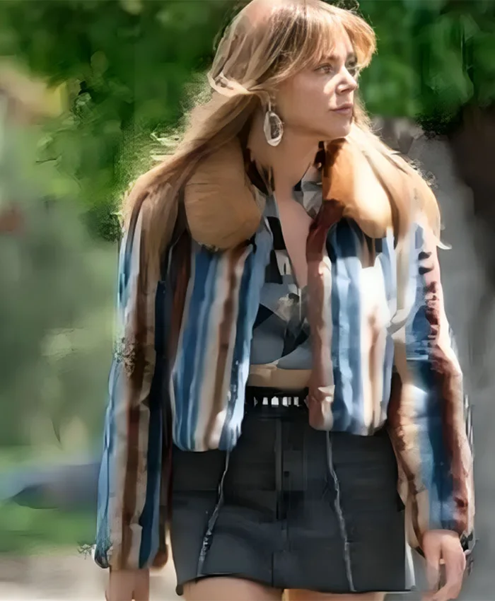 High Potential Kaitlin Olson Striped Jacket High Potential Kaitlin Olson Striped Jacket