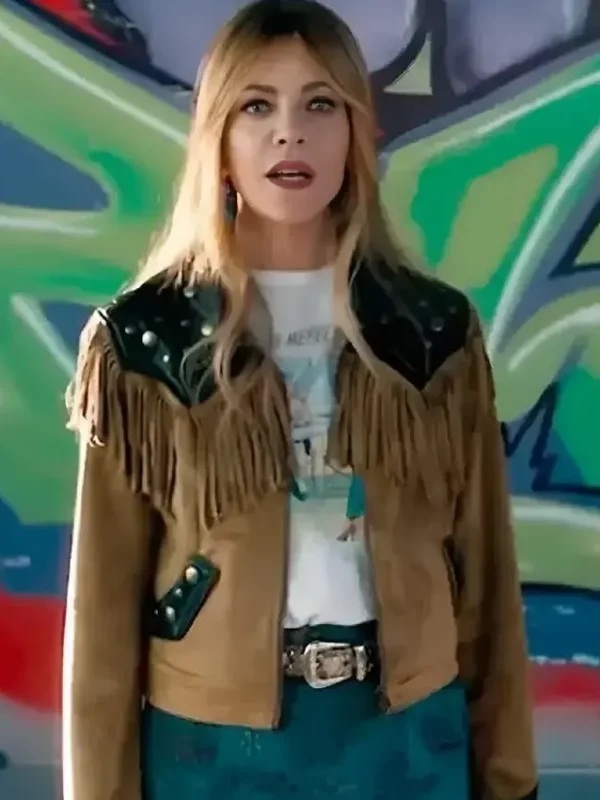 High Potential S02 Morgan Gillory Fringe Jacket