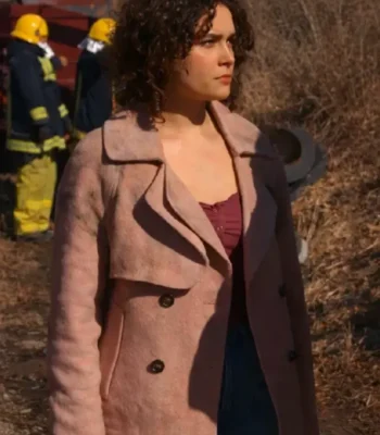 Home and Away Dana Matheson Pink Coat