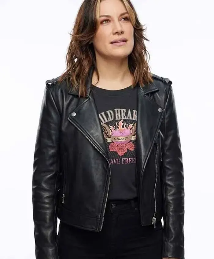 Home and Away Eden Fowler Black Leather Jacket Home and Away Eden Fowler Black Leather Jacket