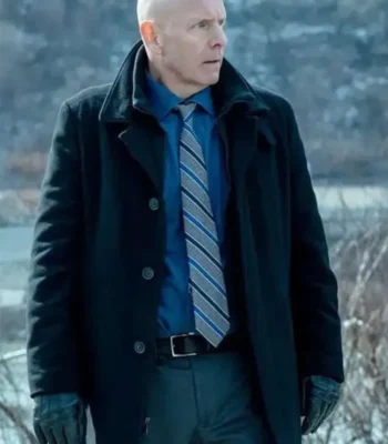 Hugh Dillon Mayor of Kingstown S04 Black Wool Coat