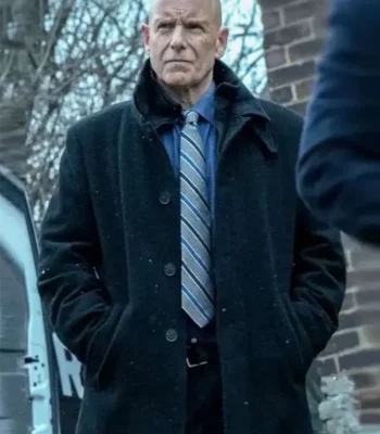 Hugh Dillon Mayor of Kingstown S04 Black Wool Coat